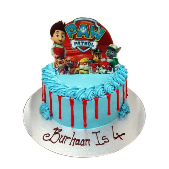 (Nk75) Eggfree Paw Patrol Drip Cake - Cake Break