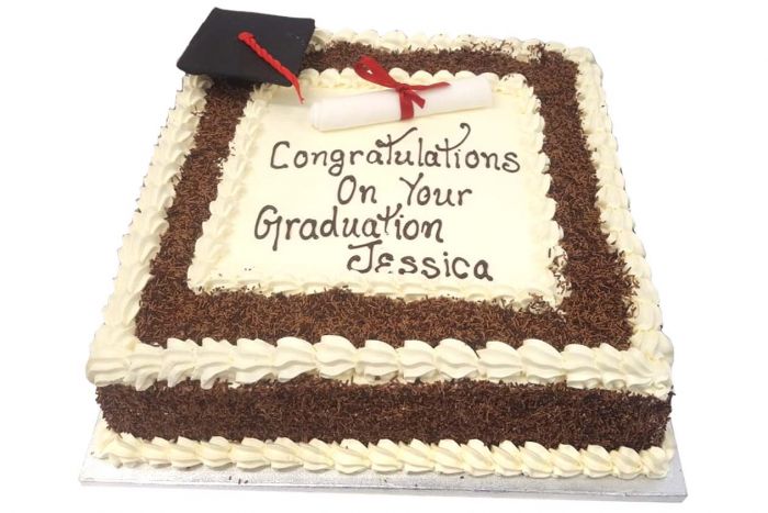 Graduation Hat Cake With Chocolate Sprinkles (S24) - Cake Break