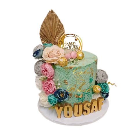 (Tall62) Tall Birthday Cake