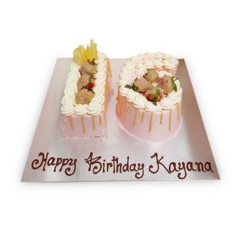 16th birthday drip cake