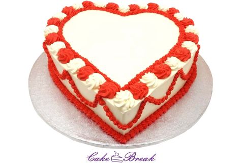 heart wedding cake