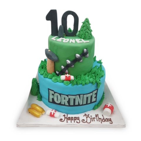 Fortnite 2 tier cake