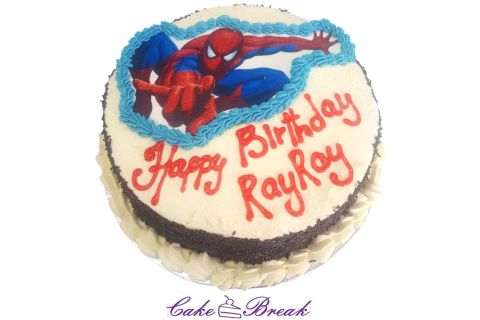 spiderman birthday cake