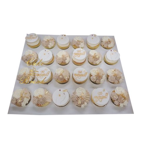 Elegant Engagement Cupcakes