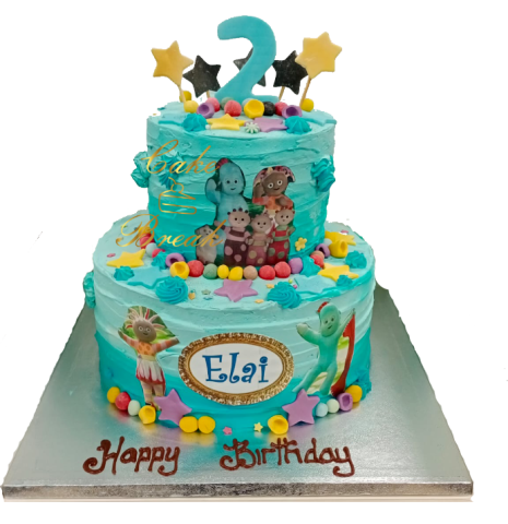 In the night garden 2 tier cake