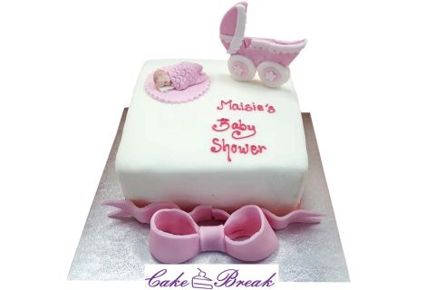 Pink Baby Shower Cakes