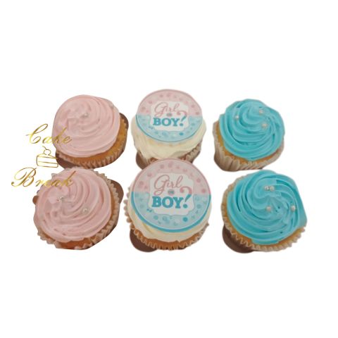 Gender Reveal Cupcakes