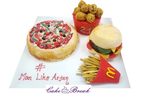 (Ic27) Fast food icing cake