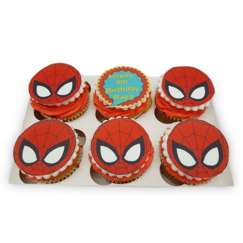 (Ex43) Spiderman Cupcakes