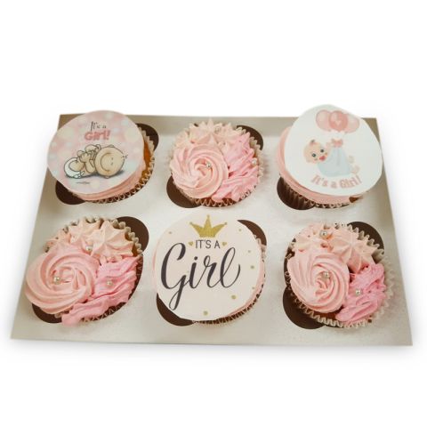 (Ex45) Its a Girl Cupcakes