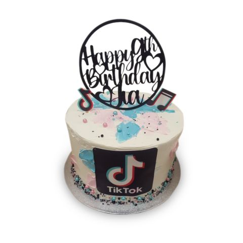 tiktok birthday cake