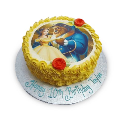 Beauty and The Beast Birthday Cake