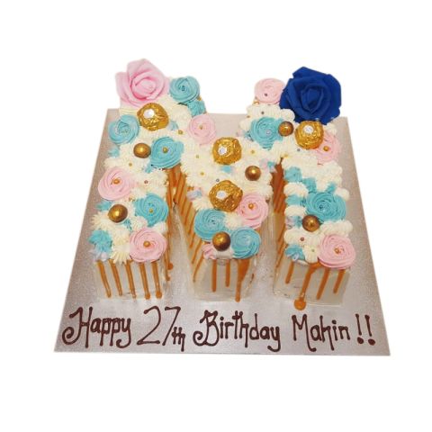 M Letter Cake