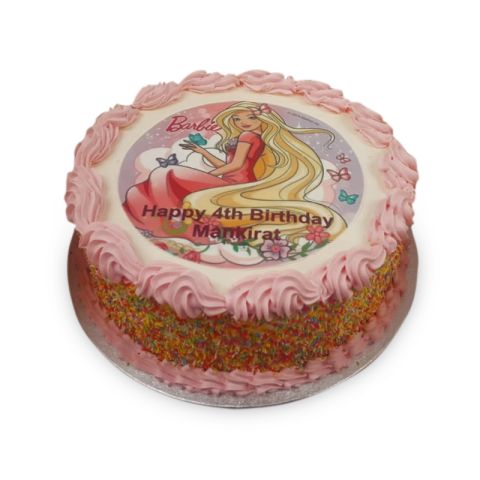 Barbie Photo Cake