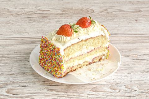 Strawberry Cake Slice