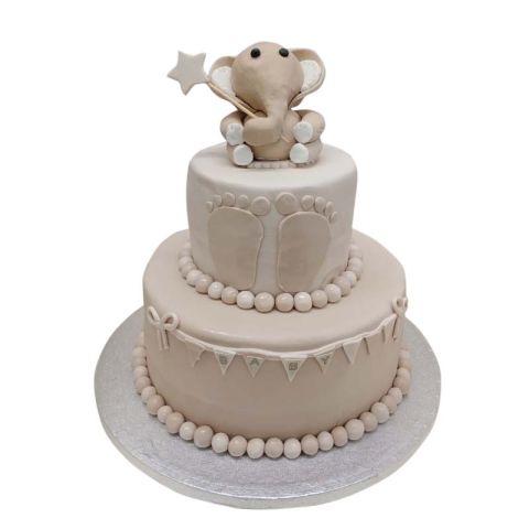 Fondant Baby Shower Cake