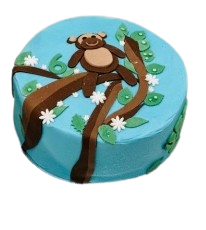 (R162)Baby Monkey buttercream Cake