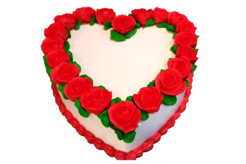 love heart shaped wedding cakes