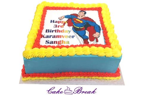 Superman Cake