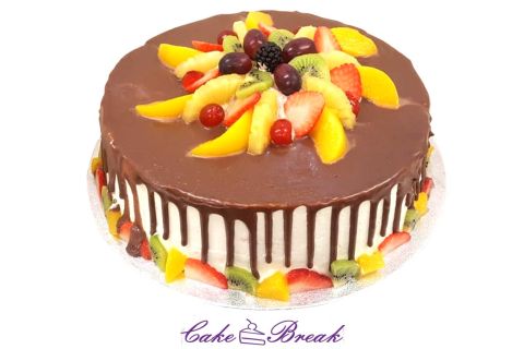 Fresh Fruit Birthday Cake