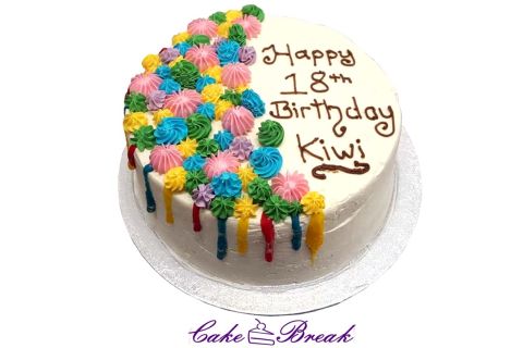 Rainbow Explosion Cake