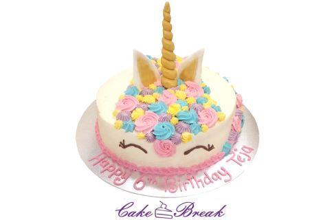 Unicorn Head Cake