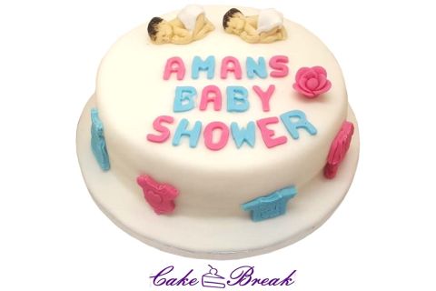 Twin Baby Shower Cakes