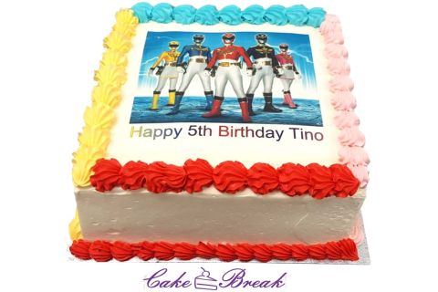 Power Rangers Birthday Cake