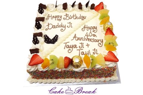 Fresh Cream Fruit Cake