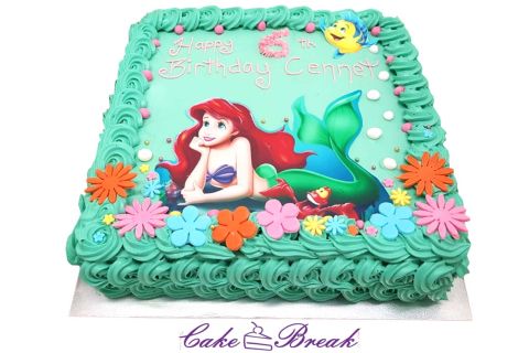 Ariel Birthday Cake