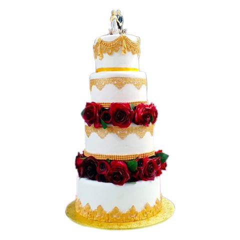 four tier wedding cake