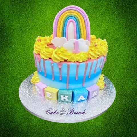 Rainbow Birthday Cake
