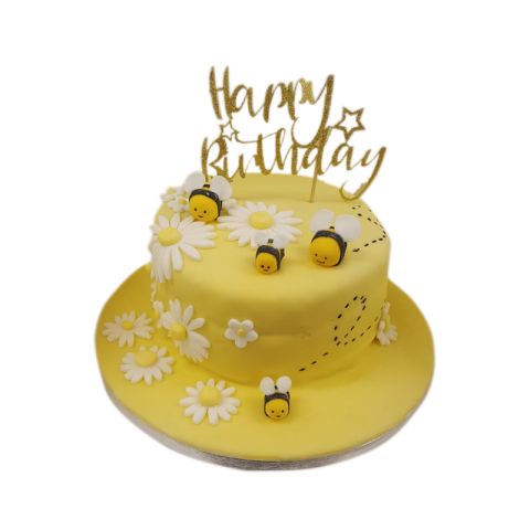 Bumble Bee Fondant Cake