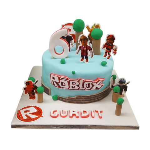 Roblox Fondant Cake