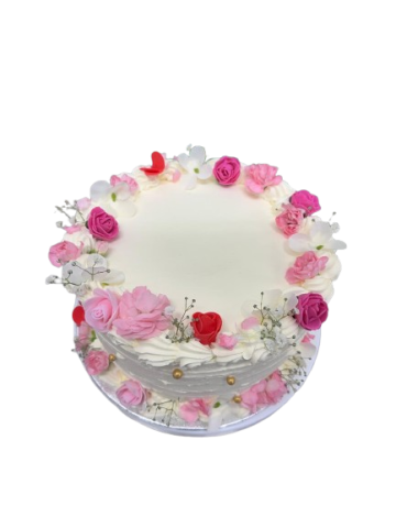 (R147) Floral Birthday Cake