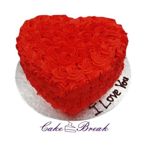 Heart Rosette Cake