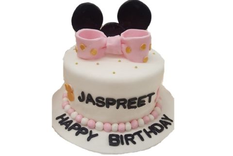 Minnie Mouse Ears Cake