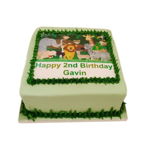 Jungle Theme Cake