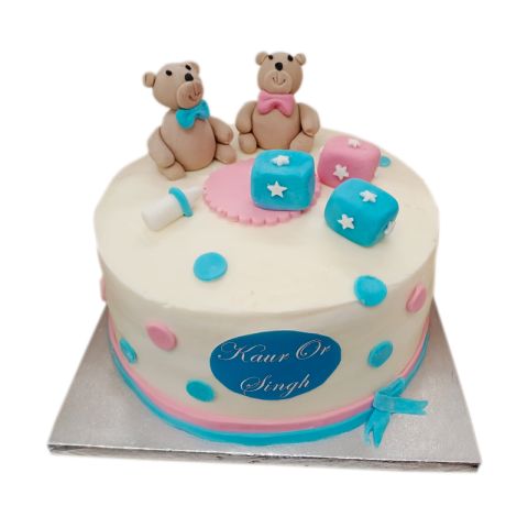 Baby Gender Reveal Cake