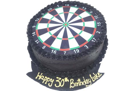 (R50) Dart Board cake