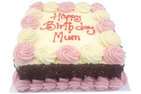 Pink And White Cake