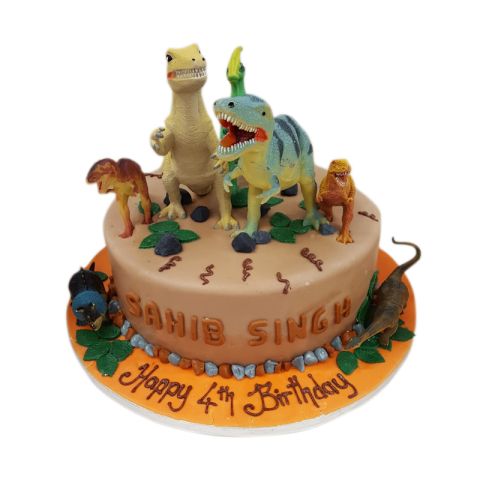 Roaring Dinosaur Cake
