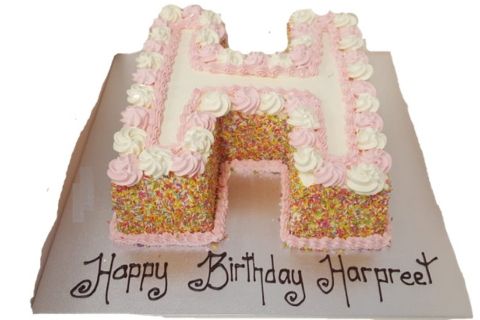 Letter H Cake