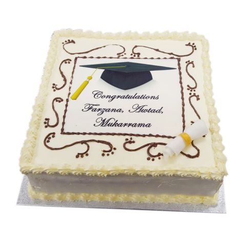Simple Graduation Cake