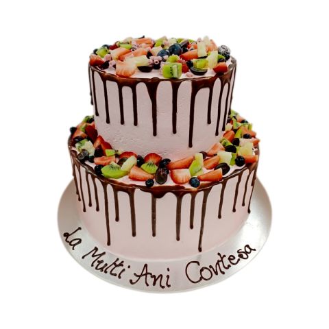 2 Tier Chocolate Drip Cake