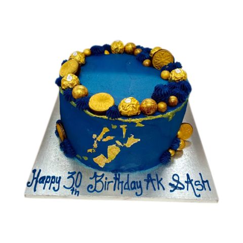 Blue Birthday Cake