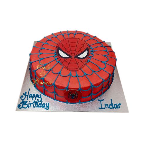 Spiderman Web Cake