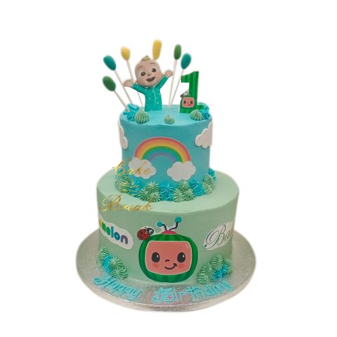 2 Tier 1st Birthday Cake