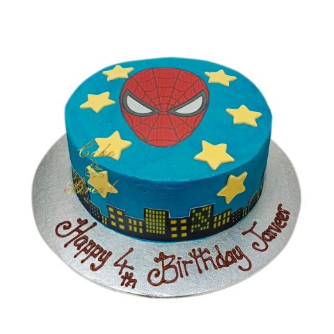(Nk125) Icing Spiderman Cake
