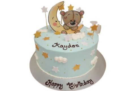 Teddy Moon Cake